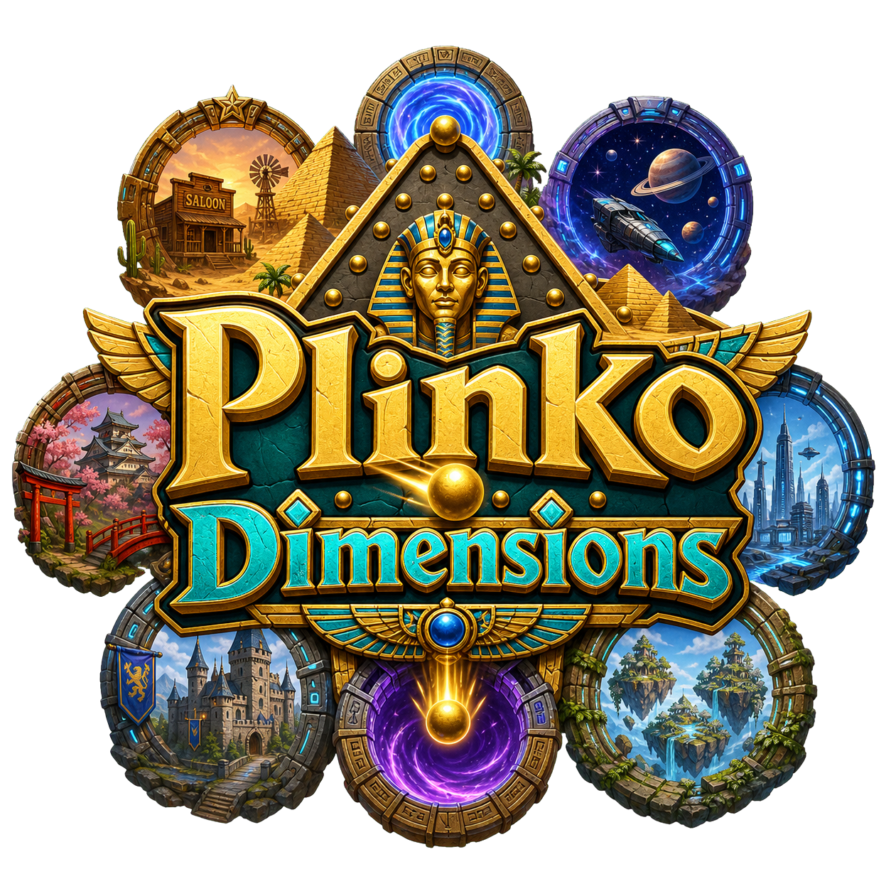 Plinko Dimensions game logo